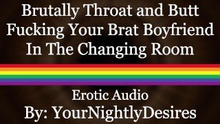 destroying your bratty twinks ass in public blowjob rough anal erotic audio for men